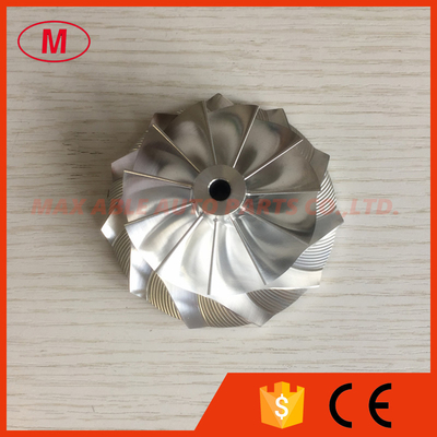 GT3037 452708-0001 11+0 blades 57.04/76.13mm bore:6.0mm milling/billet compressor wheel for 700382-12/700177-7 racing