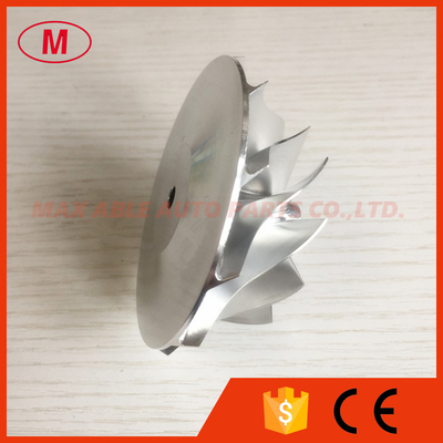 GT3037 452708-0001 11+0 blades 57.04/76.13mm bore:6.0mm milling/billet compressor wheel for 700382-12/700177-7 racing
