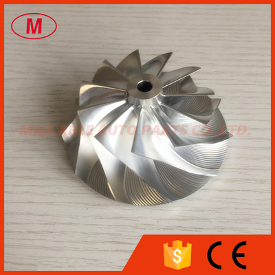GT3037 452708-0001 11+0 blades 57.04/76.13mm bore:6.0mm milling/billet compressor wheel for 700382-12/700177-7 racing