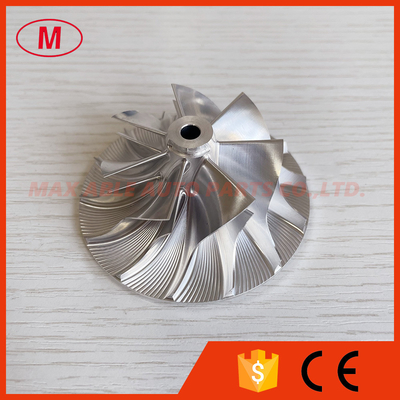 TD04 REVERSE 7+7 blades  47.57/68.58mm thin blade turbo milling/aluminum 2618/Billet compressor wheel
