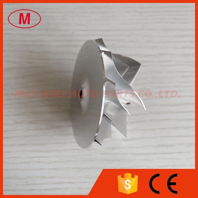 RHF5 reverse 50.50/61.00mm 6+6 blades high performance Turbo milling/aluminum 2618/billet compressor wheel
