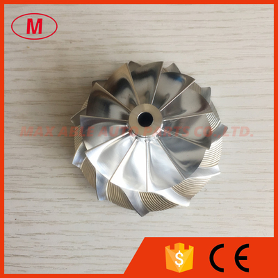 GT15-25 47.00/61.98mm 11+0 blades Turbo milling/aluminum 2618/billet compressor wheel