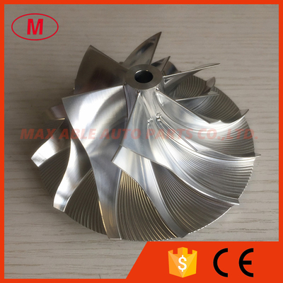 HX40 63.00/99.01mm 6+6 blades high performance Turbocharger milling/aluminum 2618/billet compressor wheel