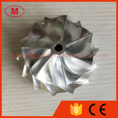 HX40 66.30/84.00mm 7+7 blades high performance Turbocharger Billet/milling/aluminum 2024 compressor wheel