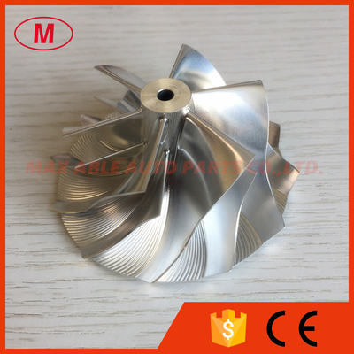 TD03 52.00/68.01mm 6+6 blades reverse high performance Turbo milling/aluminum 2618/billet compressor wheel