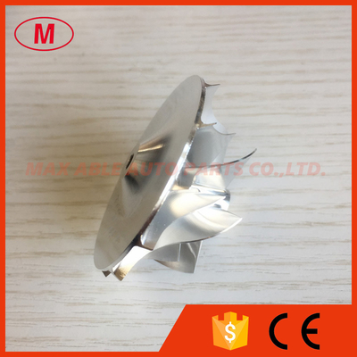 GT1252 786556-0002 Upgrade 38.40/52.00mm 6+6 blades Performance for turbo aluminum 2618/milling/billet compressor wheel