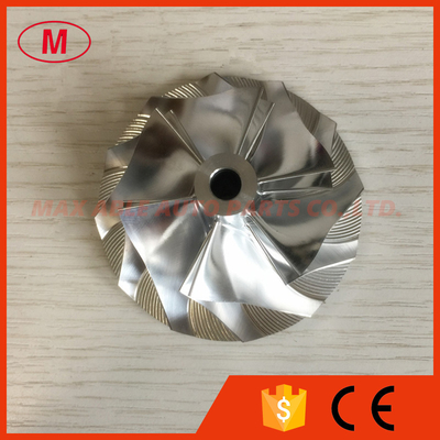 TE06H 16M 49185-40700 49185-01041 48.04/68.01mm 6+6 blades Turbo Billet/aluminum 2024/milling compressor wheel