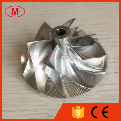 TE06H 16M 49185-40700 49185-01041 48.04/68.01mm 6+6 blades Turbo Billet/aluminum 2024/milling compressor wheel