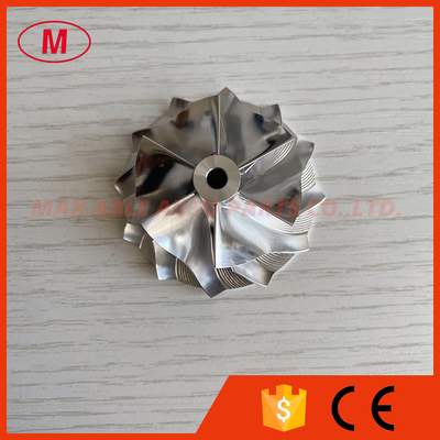 TD02 forward 35.65/46.00mm 6+6 blades high performance Turbo milling/aluminum 2618/billet compressor wheel