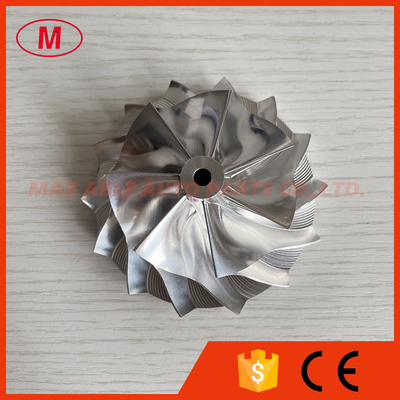 GT15-25 56.00/76.00mm 7+7 Blades high performance turbo aluminum 2618/Milling/billet compressor wheel