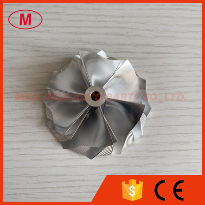 TD04H reverse 54.35/68.00mm 6+6 blades Turbocharger milling/aluminum 2618/billet compressor wheel