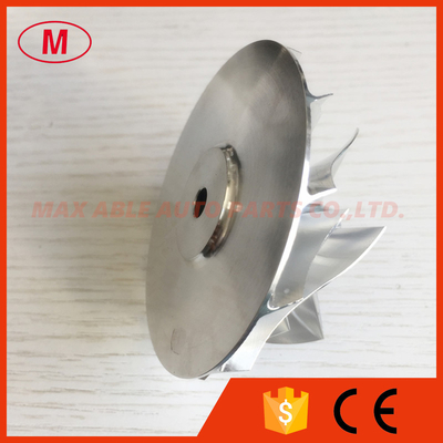 T04B 51.65/69.96mm 6+6 blades 409179-0023 14201-Z5601 Turbo Aluminum 2618 /milling/billet compressor wheel