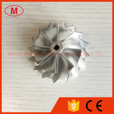 RHF4H 47.87/62.00mm reverse 8+8 blades Point milling turbo turbocharger aluminum 2618/Billet/milling compressor wheel