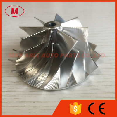 RHF4H 47.87/62.00mm reverse 8+8 blades Point milling turbo turbocharger aluminum 2618/Billet/milling compressor wheel