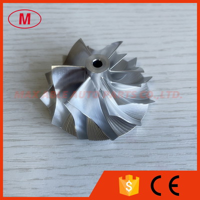 TD03 14T close 39.55/51.00mm 6+6 blades Turbo milling/aluminum 2618/billet compressor wheel