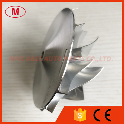 T04S 448048-0003E 56.60/76.07mm 6+6 blades high performance turbo Billet/milling/aluminum 2628 compressor wheel