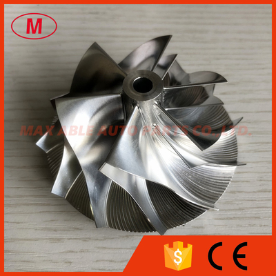 T04S 448048-0003E 56.60/76.07mm 6+6 blades high performance turbo Billet/milling/aluminum 2628 compressor wheel