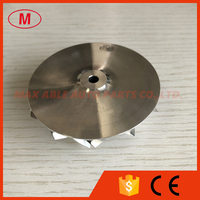 K04 46.39/56.08mm 5306-123-2014 upgrade 5304-970-0064 upgrade 6+6 blades aluminum 2618/milling/billet compressor wheel