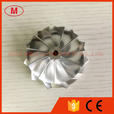 K04 50.39/60.00mm 11+0 blades turbo aluminum 2618/milling/billet compressor wheel
