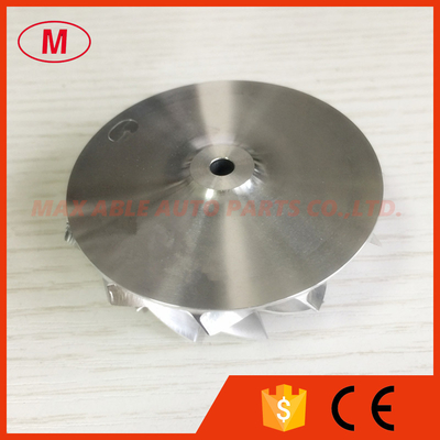 K04 50.39/60.00mm 11+0 blades turbo aluminum 2618/milling/billet compressor wheel