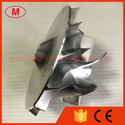 S400 75.20/107.00mm 7+7 blades high performance turbo aluminum 2618/milling/billet compressor wheel