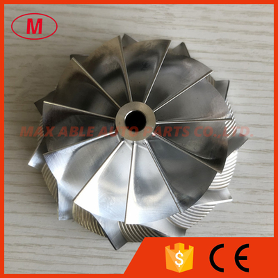 HX40 66.65/84.00mm 11+0 performance design Turbocharger milling/Aluminum 2618/billet compressor wheel for racing