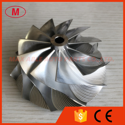 HX40 66.65/84.00mm 11+0 performance design Turbocharger milling/Aluminum 2618/billet compressor wheel for racing