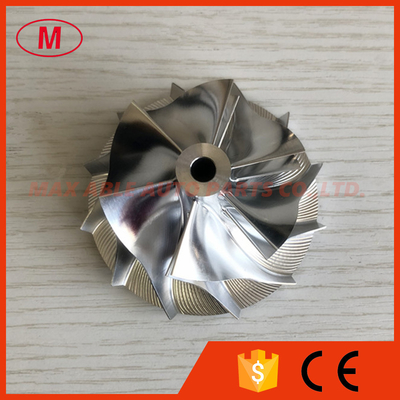 RHF55 20G upgrade 52.56/68.01mm 6+6 blades high peroformance turbo aluminum 2618/milling/billet compressor wheel