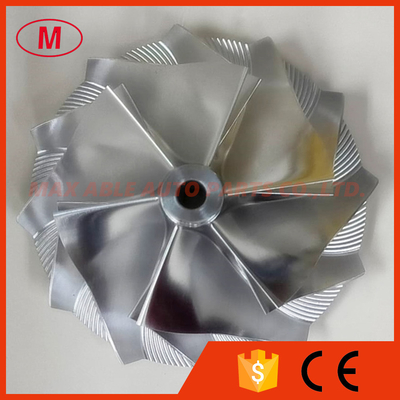 RHF5 49.50/63.80mm 6+6 blades high performance turbo turbocharger aluminum 2618/milling/billet compressor wheel