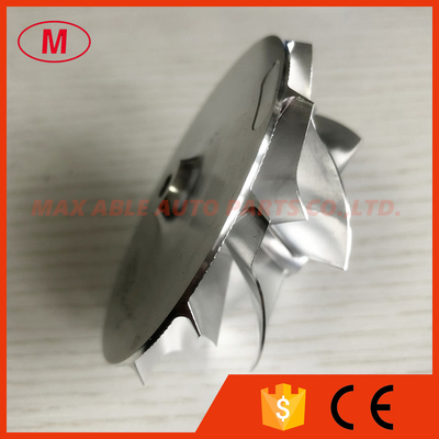 K16 reverse 57.00/71.50mm 6+6 blades high performance Turbo milling/aluminum 2618/billet compressor wheel