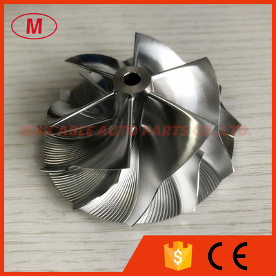 K16 reverse 57.00/71.50mm 6+6 blades high performance Turbo milling/aluminum 2618/billet compressor wheel