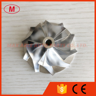 RHB5 38.50/52.50mm 5+5 blades high performance turbo Billet/milling/Aluminum 2618 compressor wheel for MAZDA  VJ20