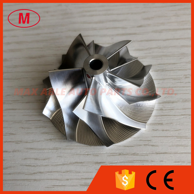 RHB5 38.50/52.50mm 5+5 blades high performance turbo Billet/milling/Aluminum 2618 compressor wheel for MAZDA  VJ20