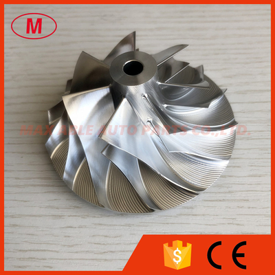 HX35 3537168 53.88/81.30 mm 7+7 blades turbo billet/milling/aluminum 2618 compressor wheel for KOMATSU/6BT/6BTA