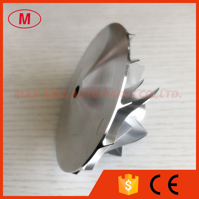 HX35 3537168 53.88/81.30 mm 7+7 blades turbo billet/milling/aluminum 2618 compressor wheel for KOMATSU/6BT/6BTA