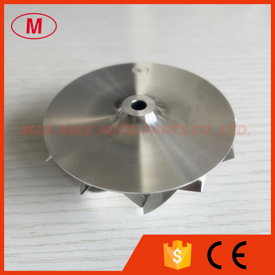 K16 reverse 51.80/68.00mm 6+6 blades turbo milling/alumimun 2618 /billet compressor wheel