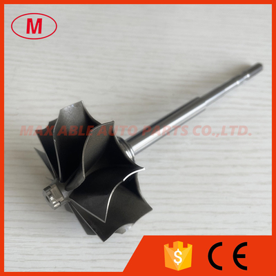 K26 58.8/67.2mm 9 blades 145.5 shaft length 6 degree cutback turbo wheel/ turbine shaft&wheel