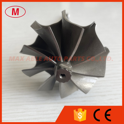 K26 58.8/67.2mm 9 blades 145.5 shaft length 6 degree cutback turbo wheel/ turbine shaft&wheel
