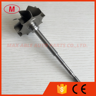 K26 58.8/67.2mm 9 blades 145.5 shaft length 6 degree cutback turbo wheel/ turbine shaft&wheel