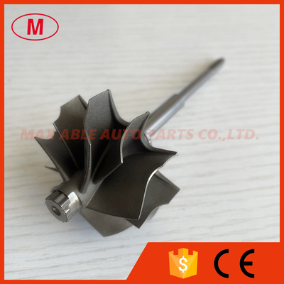 TD04HL 45.65/52mm 5+5 blades 97mm shaft length turbo wheel/ turbine shaft&wheel