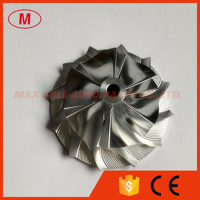 K16 45.78/61.98mm 5324-123-2201 6+6 blades turbo milling/aluminum 2618/Billet compressor wheel for 5324-970-7401