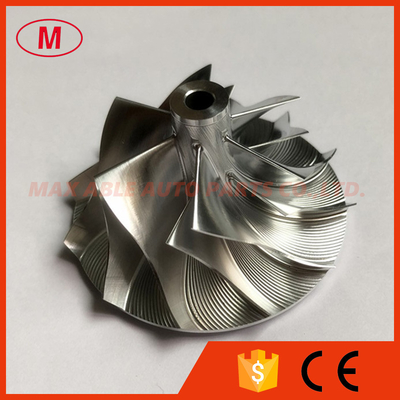 K16 45.78/61.98mm 5324-123-2201 6+6 blades turbo milling/aluminum 2618/Billet compressor wheel for 5324-970-7401
