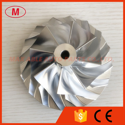 HE551/HX55 71.75/109.00mm 8+8 blades turbo milling/aluminum 2618/billet compressor wheel