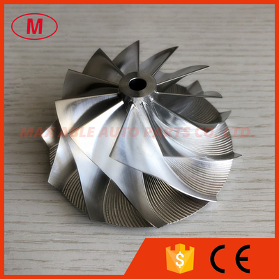 GTX3076 11+0 blades 58.00/76.13mm Bore:6.00 high performance turbo milling/aluminum 2618/billet compressor wheel