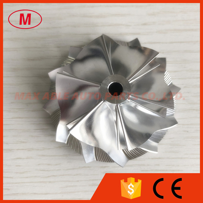 K16 5324-123-2203 6+6 blades 47.70/61.98mm high performance turbo milling/aluminum 2618/billet compressor wheel