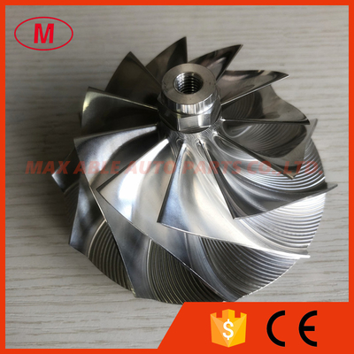 GTX4202 11+0 blades 75.83/102.75mm bore:8.25mm racing turbocharger billet/milling/aluminum 2618 compressor wheel