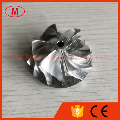 K04 40.64/50.80mm 6+6 blades Turbocharger milling/aluminum 2618 /billet compressor wheel for 5303-970-0048 Forward