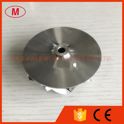 K04 40.64/50.80mm 6+6 blades Turbocharger milling/aluminum 2618 /billet compressor wheel for 5303-970-0048 Forward