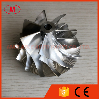 S218 62.60/84.48mm 7+7 blades high peroformance turbo aluminum 2618/Billet/milling compressor wheel