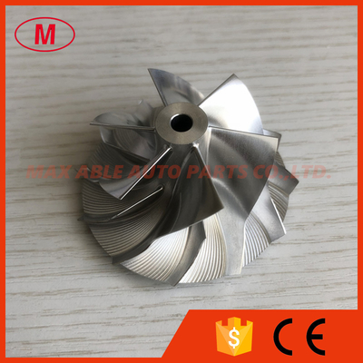 MGT22260DSL reverse 799370-04U1361 45.67/59.40mm 6+6 blades  performance milling/aluminum 2618/billet compressor wheel